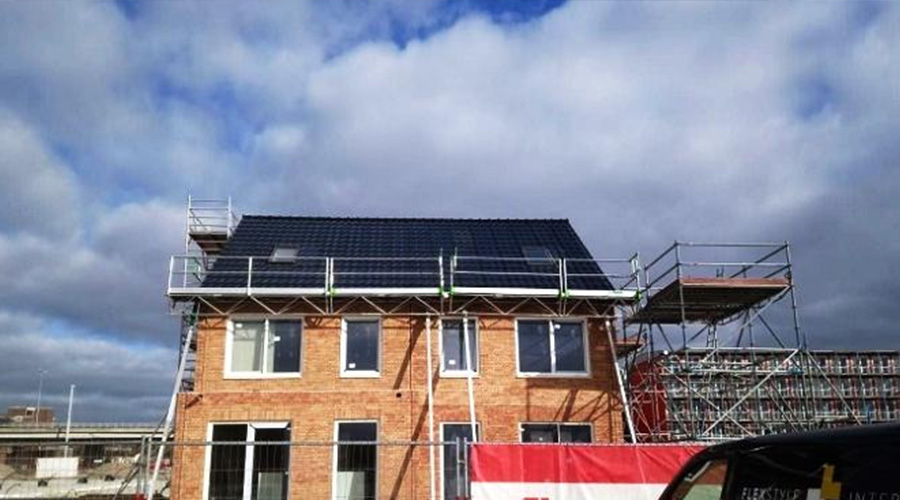 Residentieel PV-project aan de Universiteit van Groningen in Nederland