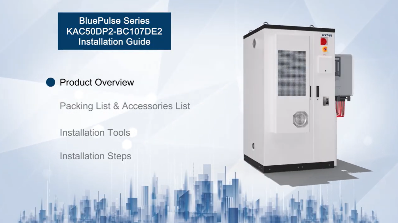 BluePulse Luchtgekoeld batterijsysteem 20-50 kW / BC70-107 kWh
