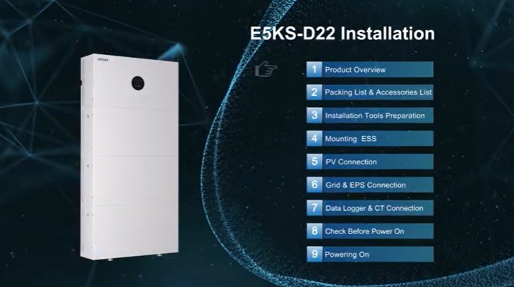 Enkelfasige BlueSpark-serie 3,68-6 kW ESS voor woningen