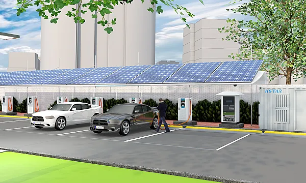 KSTAR levert PV- en energieopslagsystemen in EV-laadstations